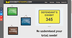 Desktop Screenshot of exhibitstamps.com